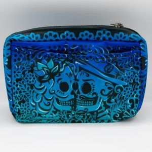 Cosmetiquera "Empapelados azul"